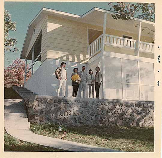 photo from March 1967, getting house ready for the first summer at the lake