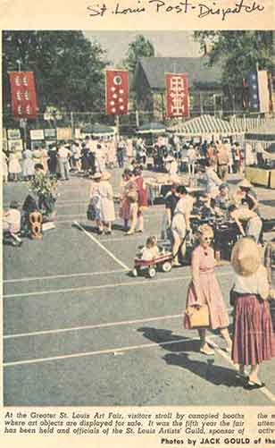 St. Louis Post-Dispatch photo of 1959 Art Fair